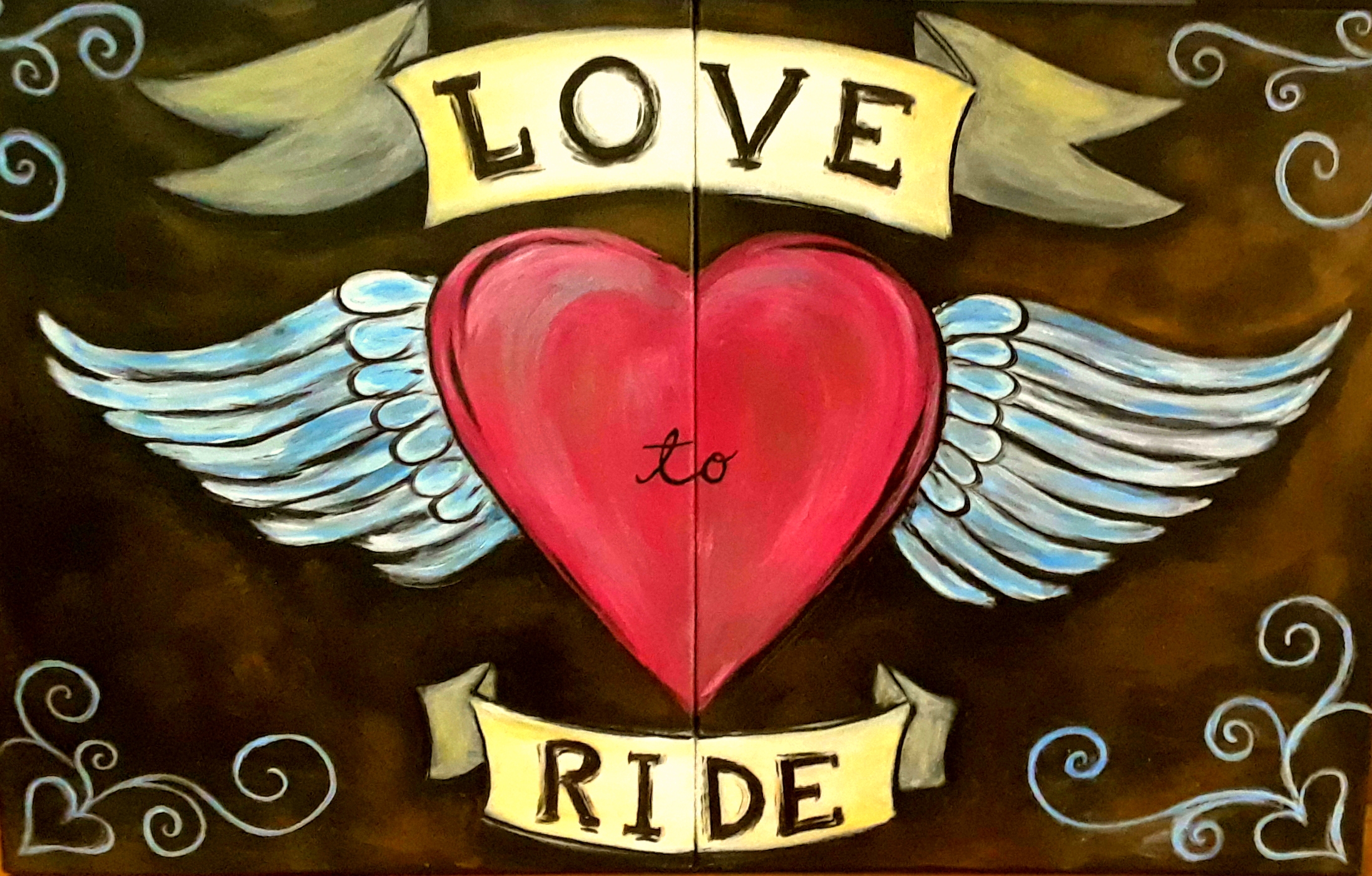 "Love to Ride" Bikers and Brushes event!!!!